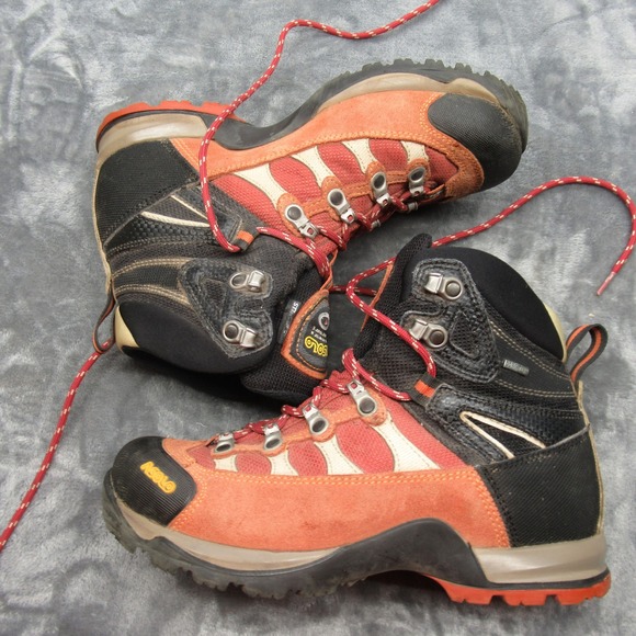 Asolo Hiking Boots Womens 6 Peach Black Gore-Tex Waterproof Lace-Up Outdoor‎ - Picture 10 of 16